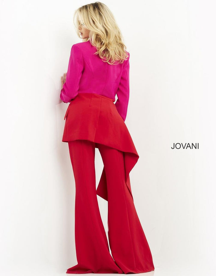 Jovani 04148 Red Fuchsia Prom Dress