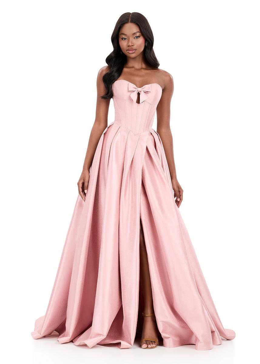Ashley Lauren 12264 Rose Gold Prom Dress