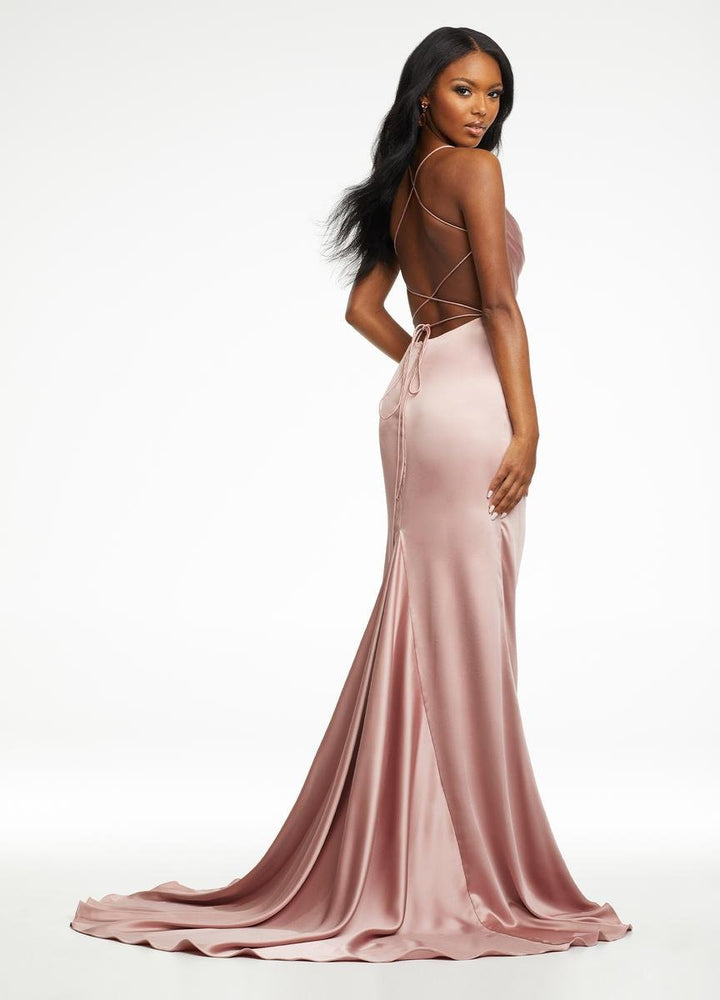 Ashley Lauren 11162 Rose Gold Prom Dress