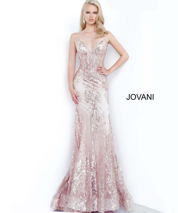 Jovani 3675 — Rose/Gold