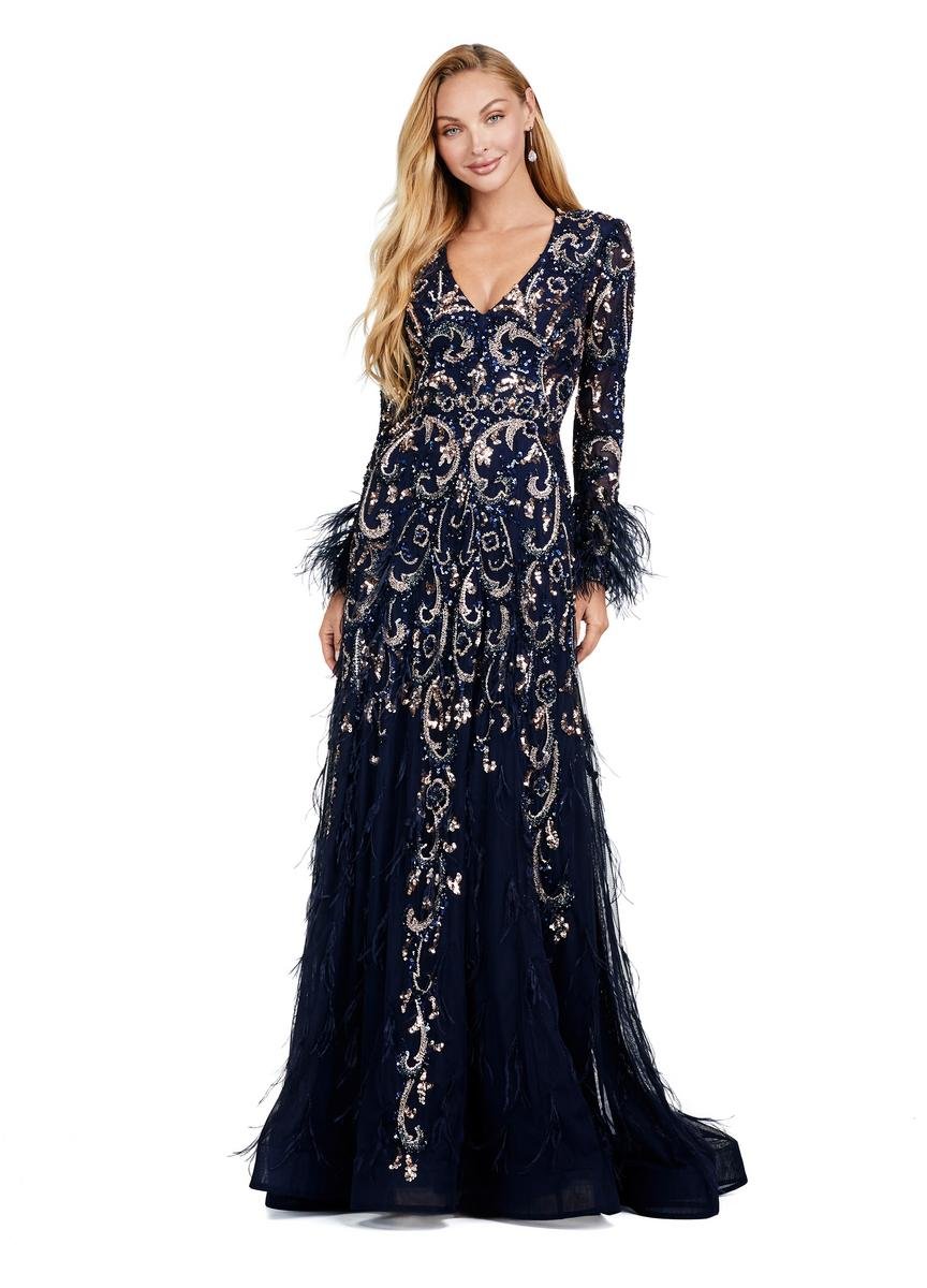 Ashley Lauren 11435 — Rose Gold/Navy