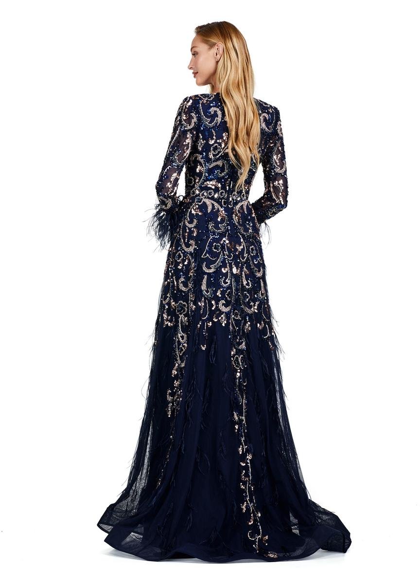 Ashley Lauren 11435 — Rose Gold/Navy