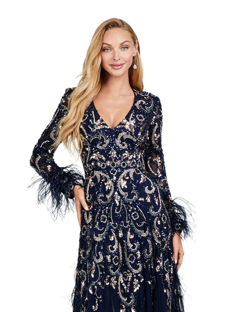 Ashley Lauren 11435 — Rose Gold/Navy