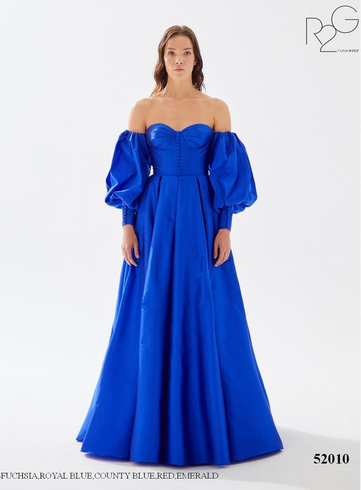 Tarik Ediz 52010 Royal Blue Prom Dress