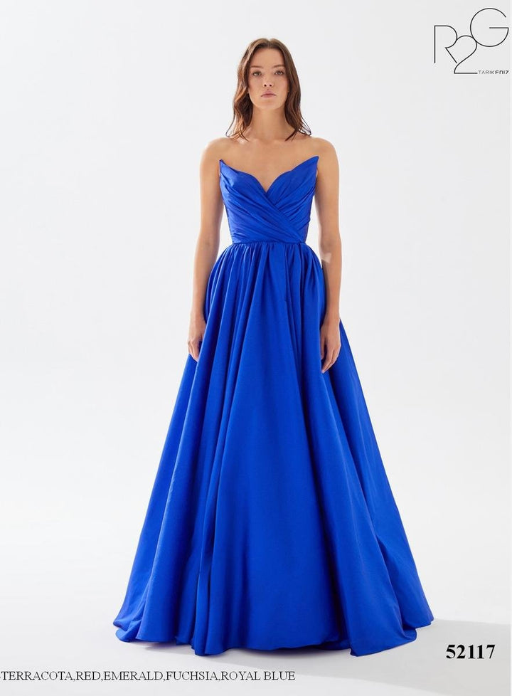 Tarik Ediz 52117 Royal Blue Prom Dress