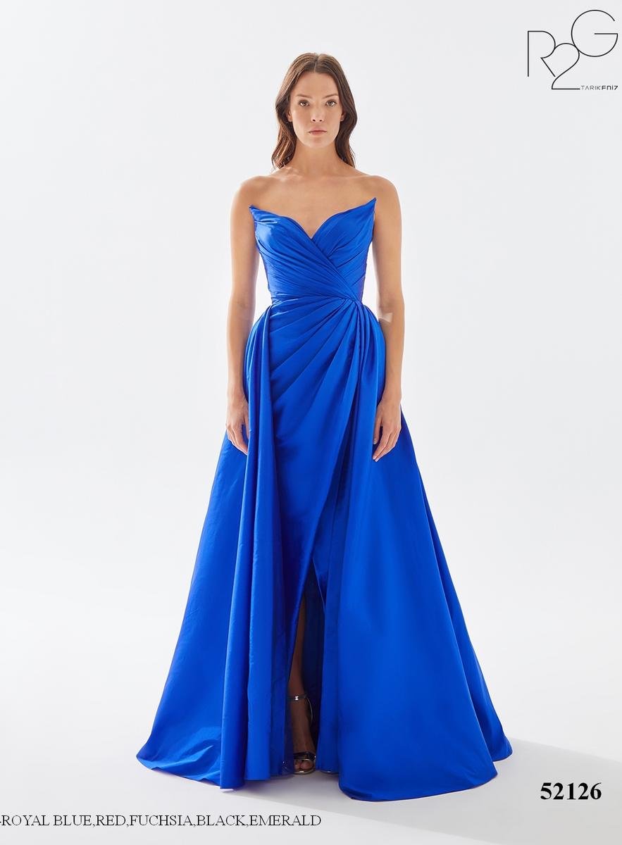 Tarik Ediz 52126 Royal Blue Prom Dress