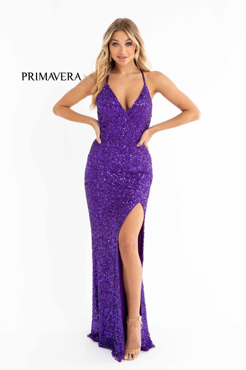 Primavera Couture 3291 Royal Blue Prom Dress