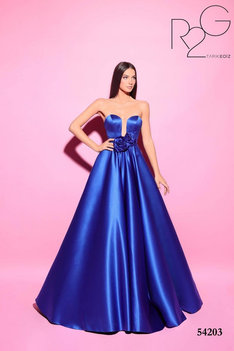 Tarik Ediz 54203 Royal Blue Prom Dress