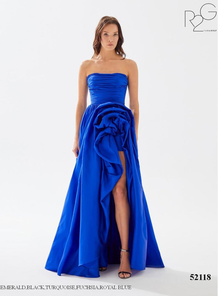 Tarik Ediz 52118 Royal Blue Prom Dress