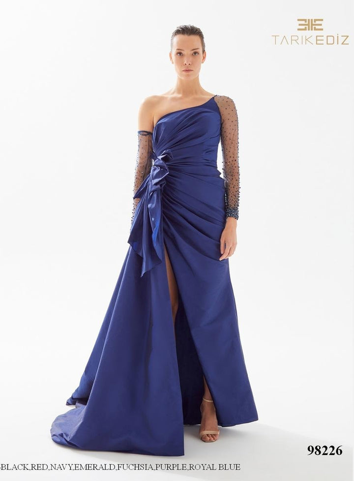 Tarik Ediz 98226 Royal Blue Prom Dress