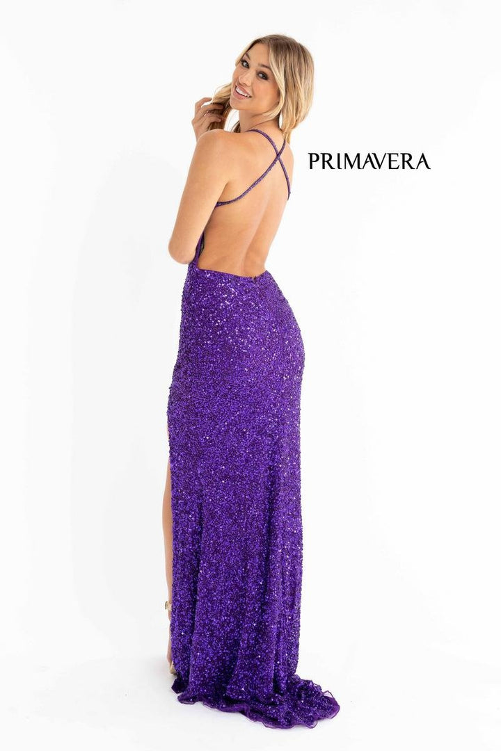 Primavera Couture 3291 Royal Blue Prom Dress