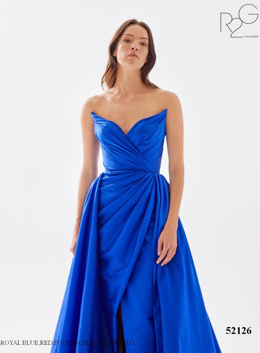 Tarik Ediz 52126 Royal Blue Prom Dress
