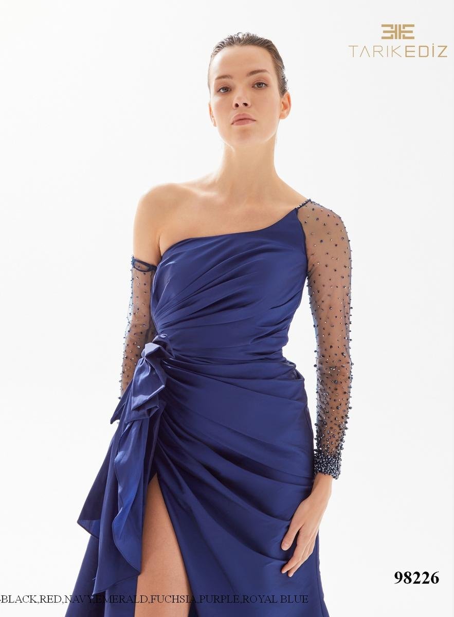 Tarik Ediz 98226 Royal Blue Prom Dress