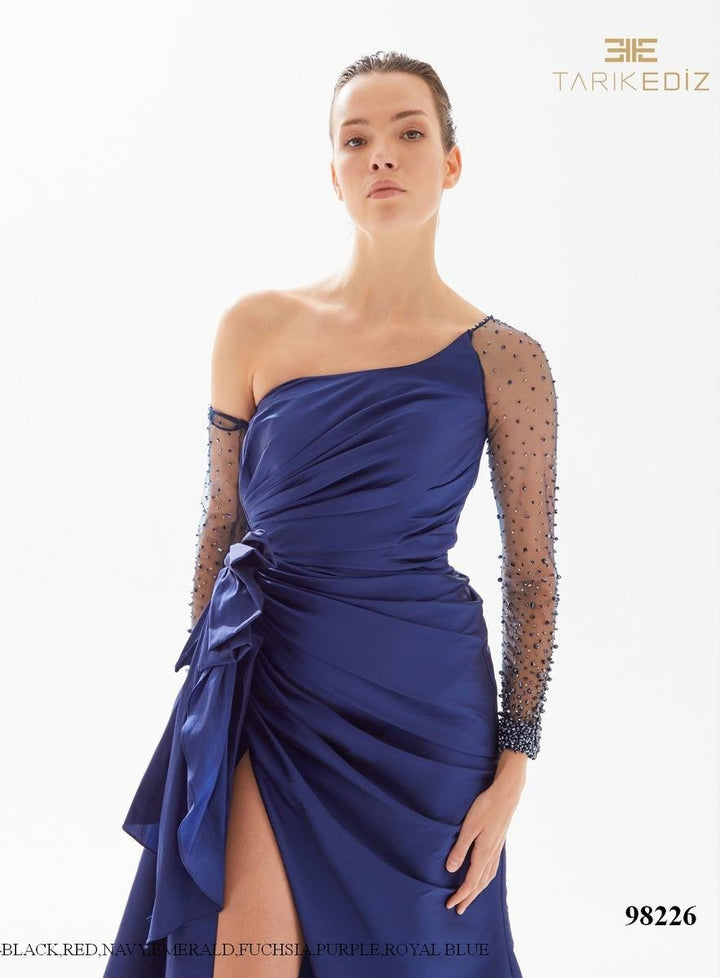 Tarik Ediz 98226 Royal Blue Prom Dress