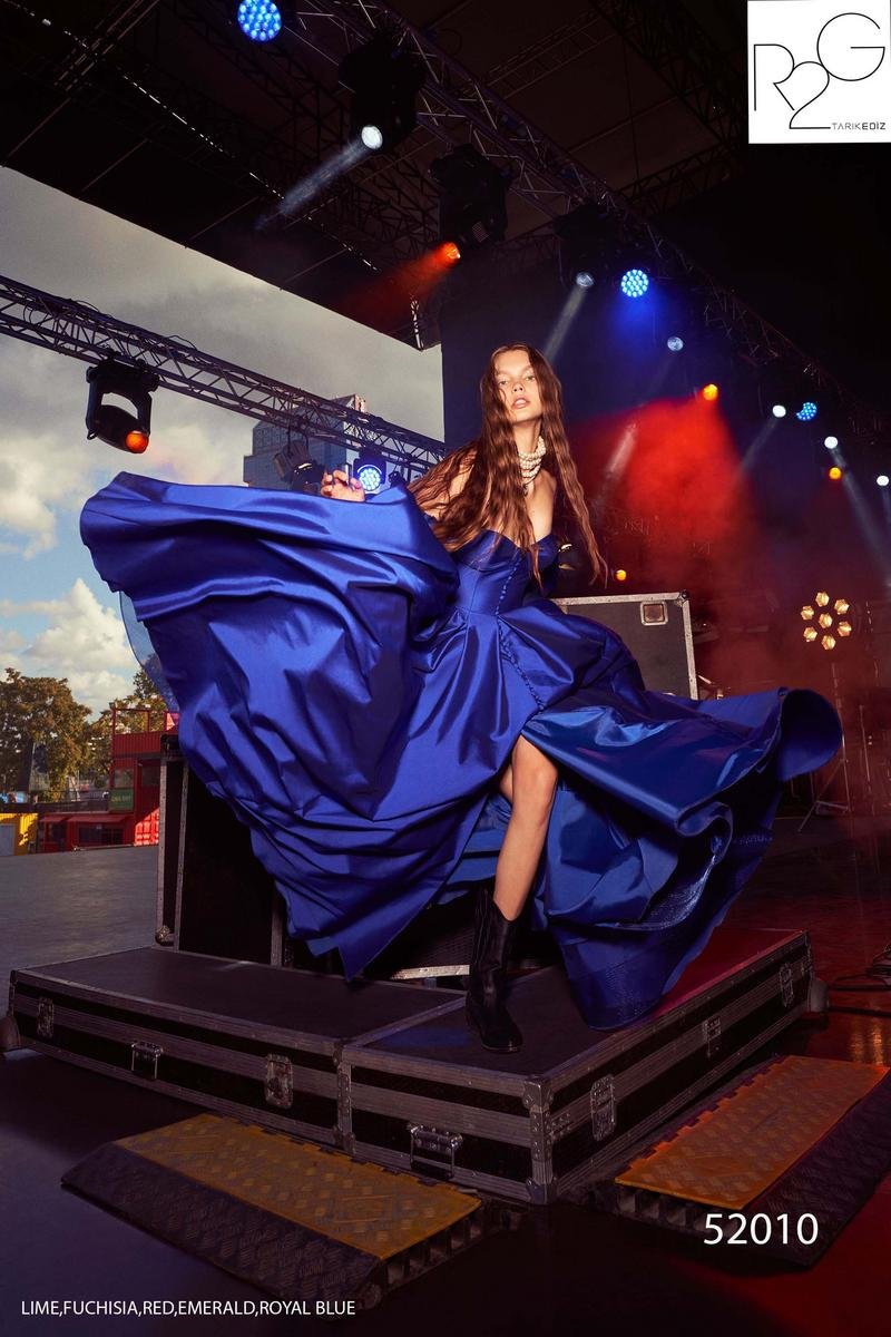 Tarik Ediz 52010 Royal Blue Prom Dress