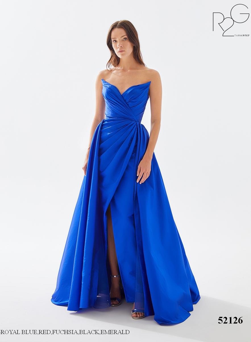 Tarik Ediz 52126 Royal Blue Prom Dress