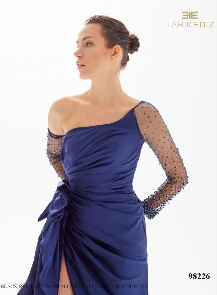 Tarik Ediz 98226 Royal Blue Prom Dress