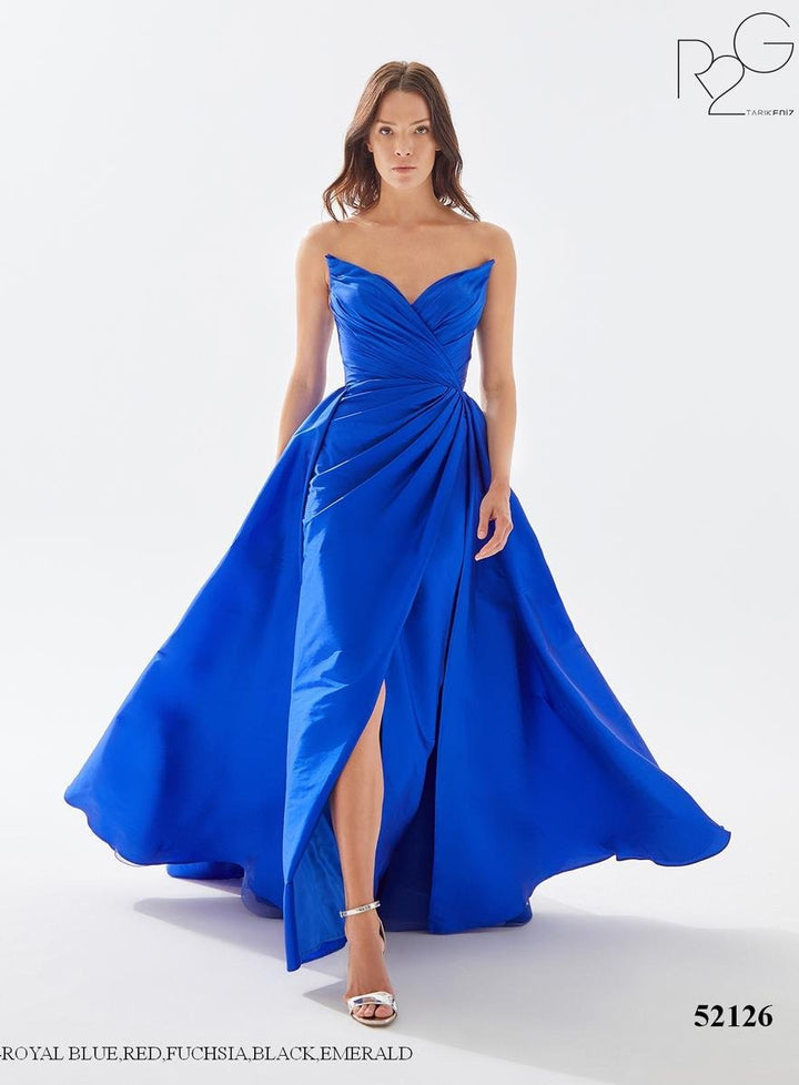 Tarik Ediz 52126 Royal Blue Prom Dress