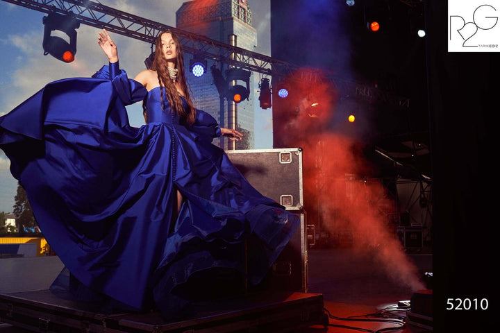 Tarik Ediz 52010 Royal Blue Prom Dress