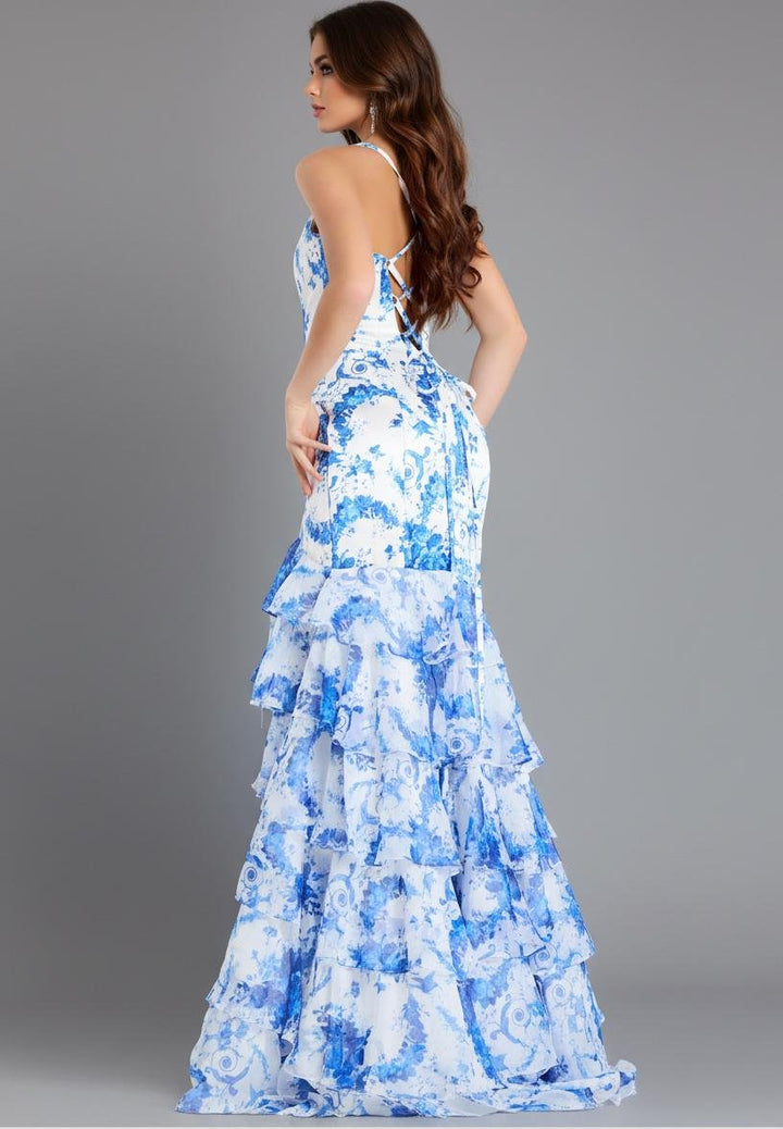 Jovani 48331 — Royal/Print