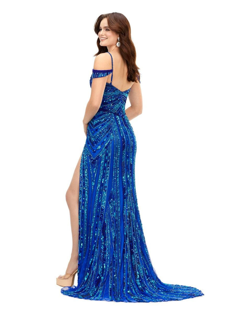 Ashley Lauren 11257 — Royal/Turquoise
