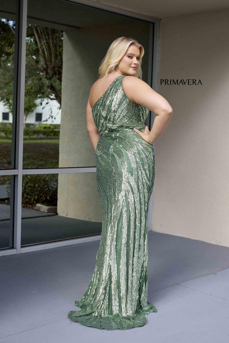 Primavera Couture 14075 Sage Green Prom Dress