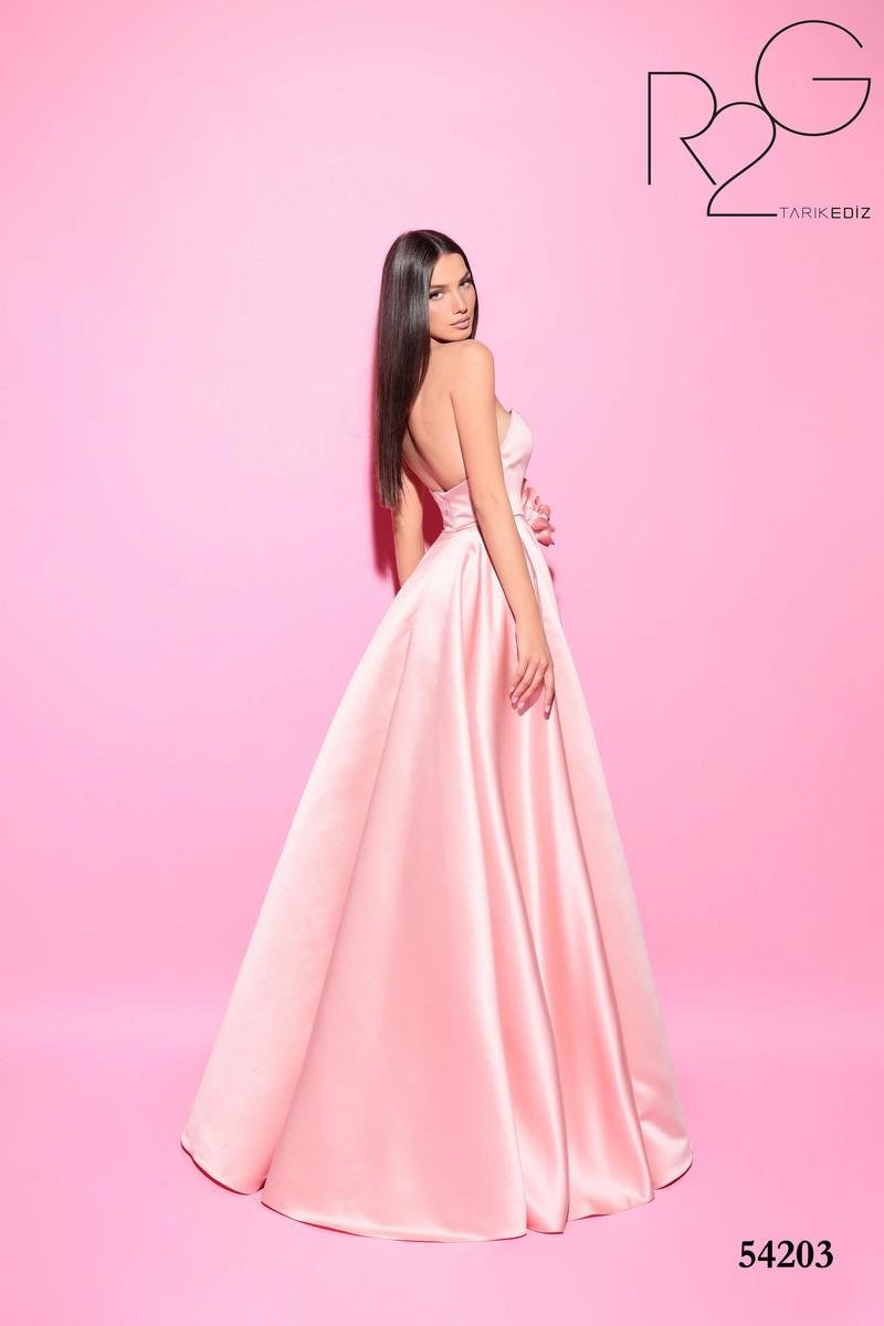 Tarik Ediz 54203 Salmon Prom Dress