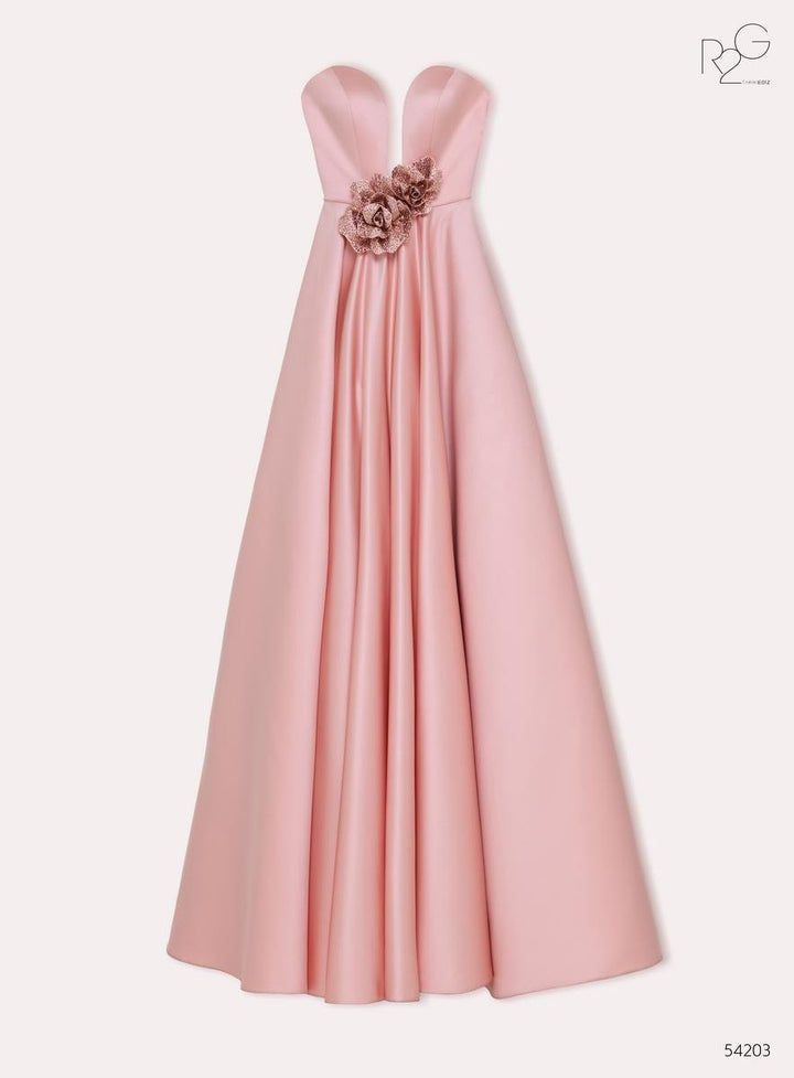 Tarik Ediz 54203 Salmon Prom Dress