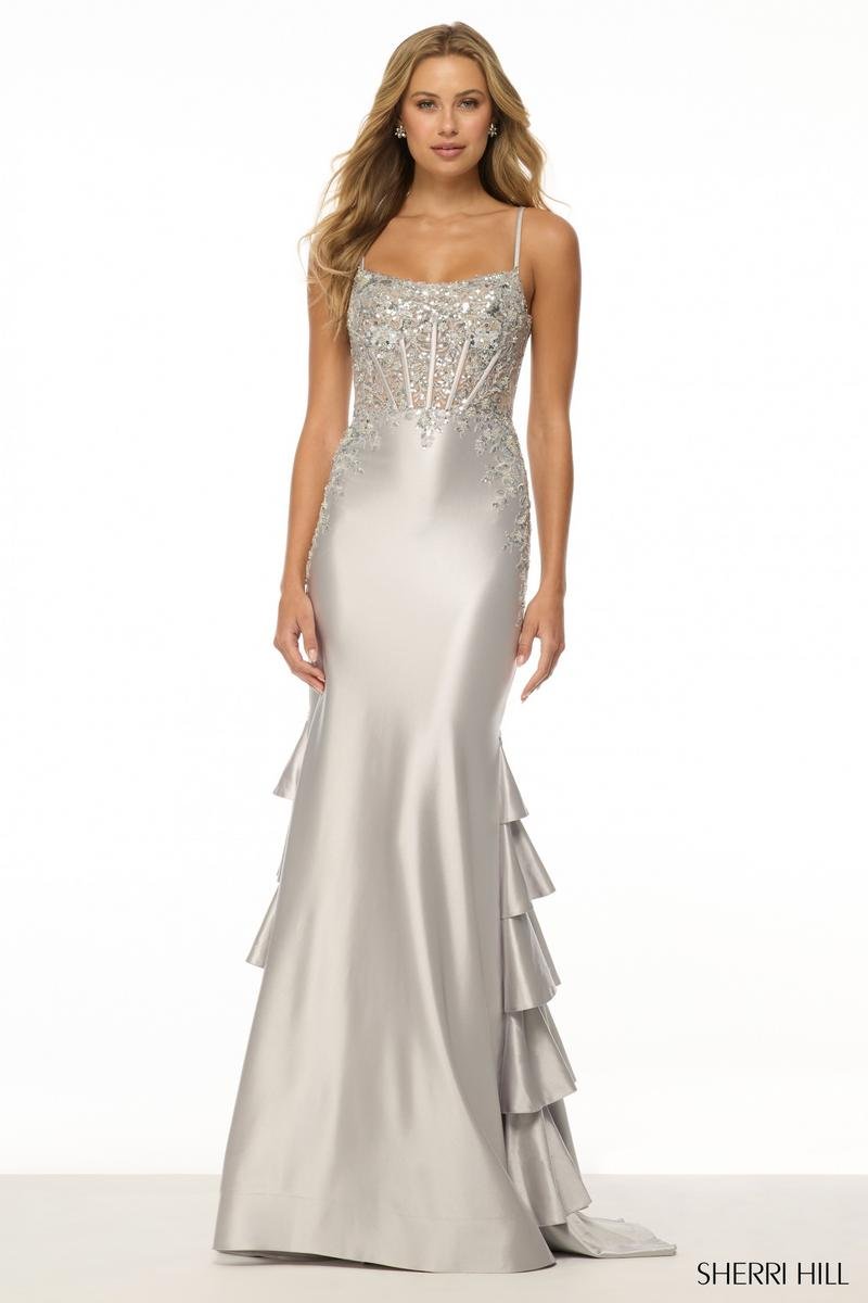 Sherri Hill 57189 — Silver