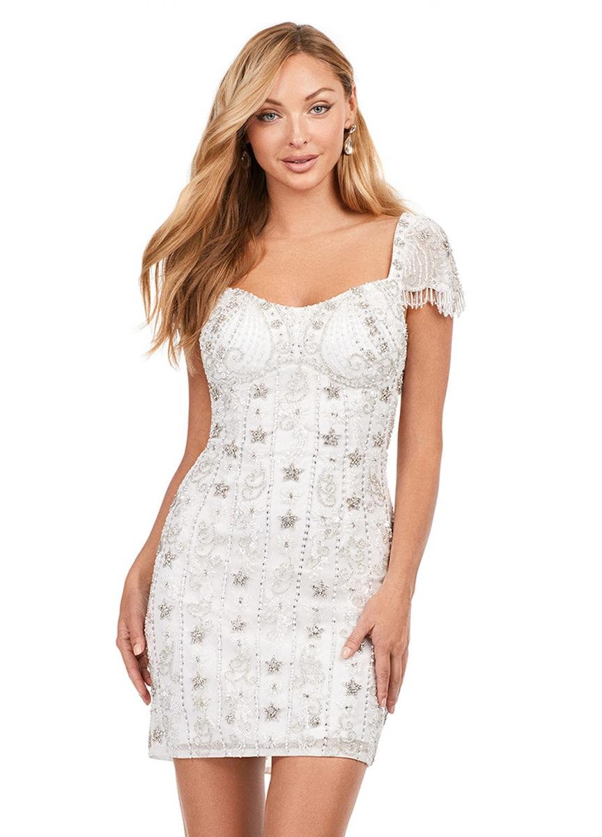 Ashley Lauren 4617 — Silver/Ivory