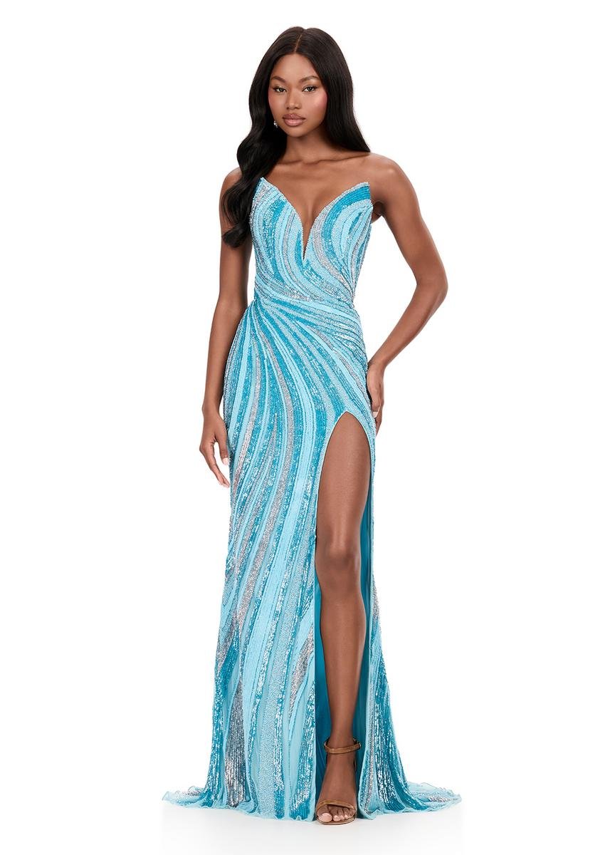 Ashley Lauren 12231 Sky Prom Dress