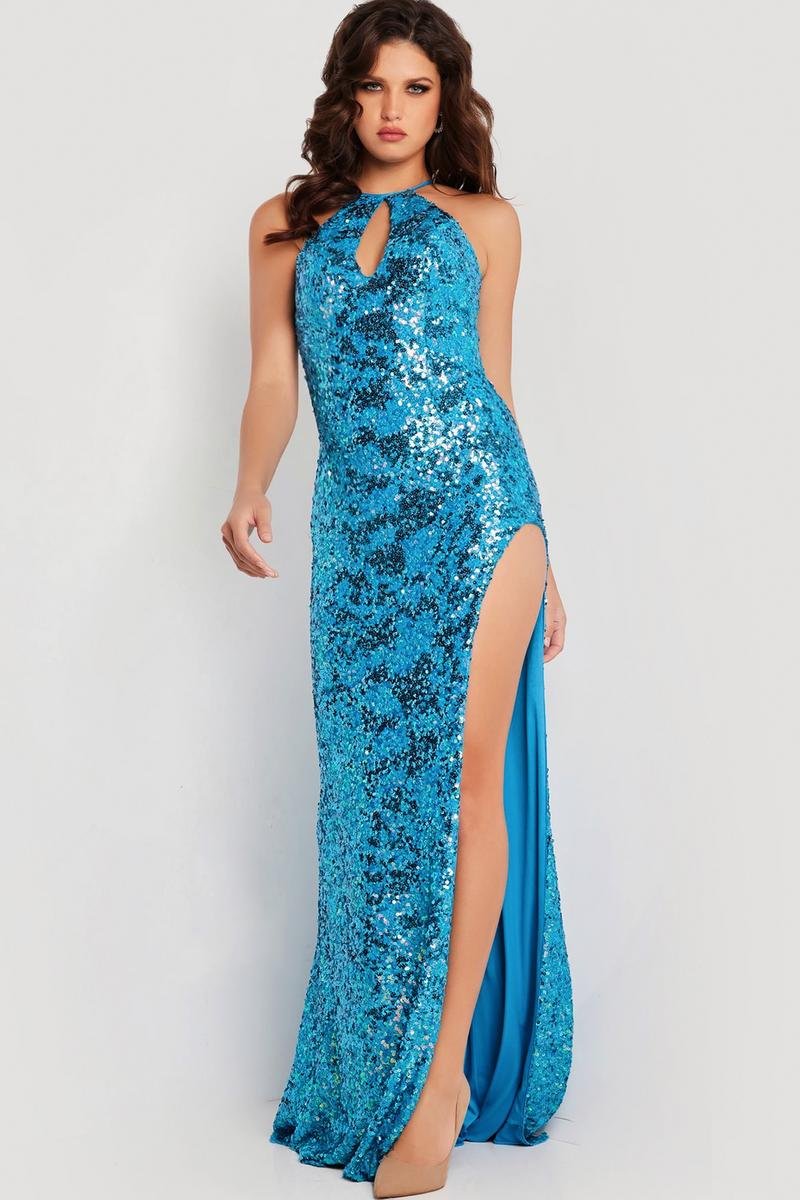Jovani 37245 — Sky Blue
