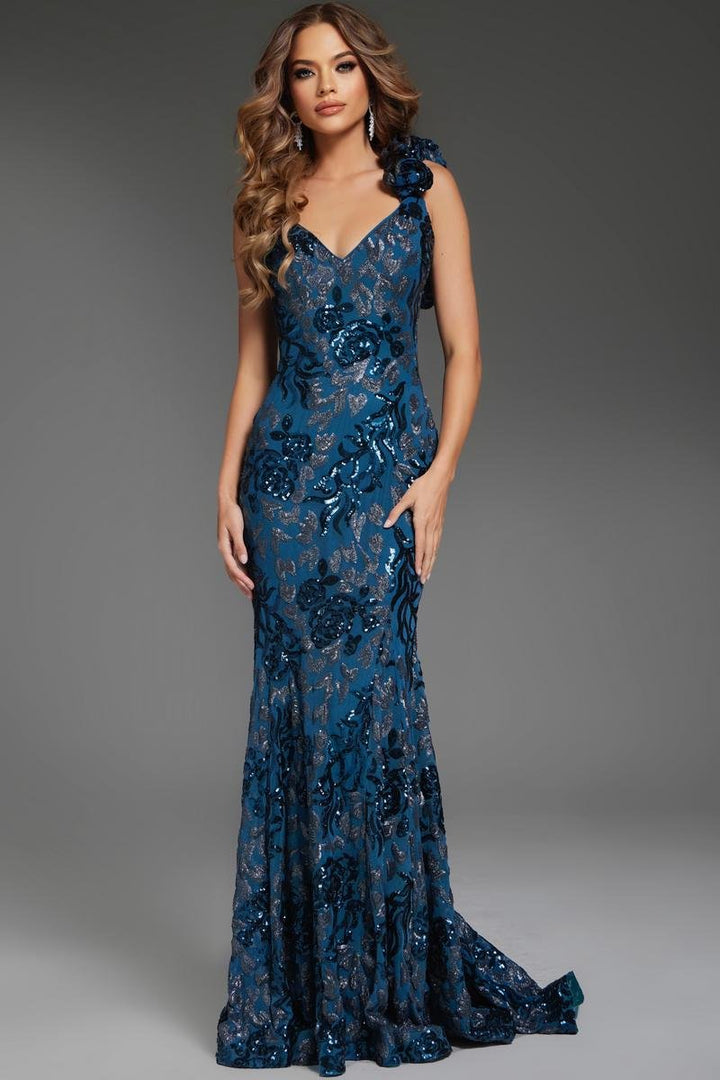 Jovani 37634 — Slate