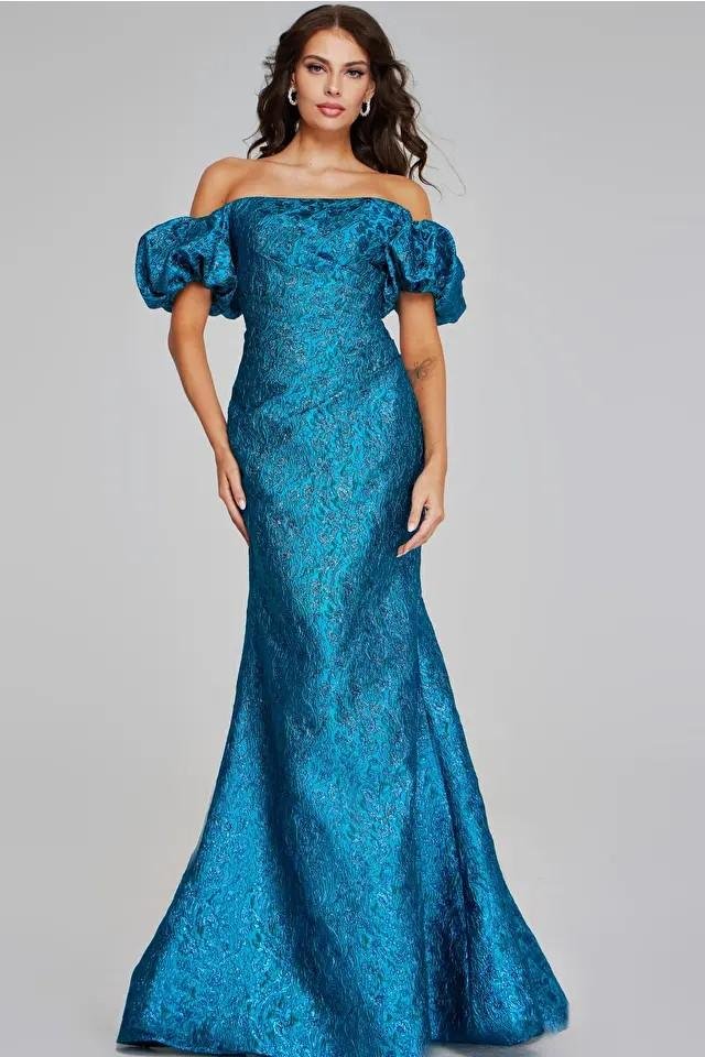 Jovani 39113 Teal Prom Dress