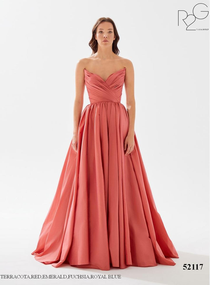Tarik Ediz 52117 Terracotta Prom Dress