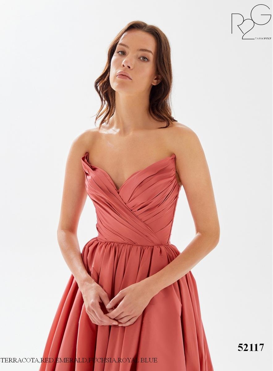 Tarik Ediz 52117 Terracotta Prom Dress