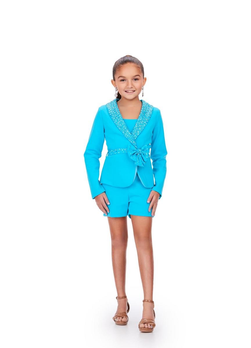 Ashley Lauren 8208 Turquoise Prom Dress