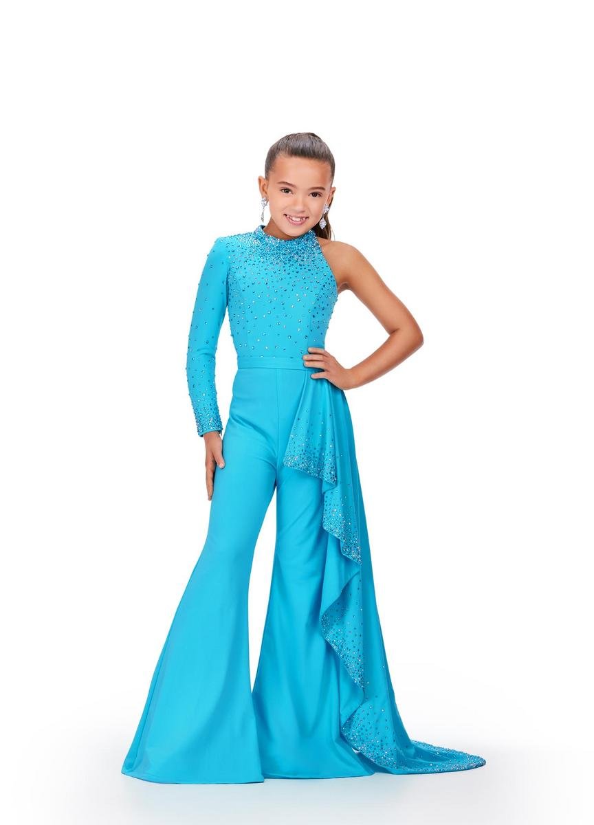 Ashley Lauren 8253 Turquoise Prom Dress