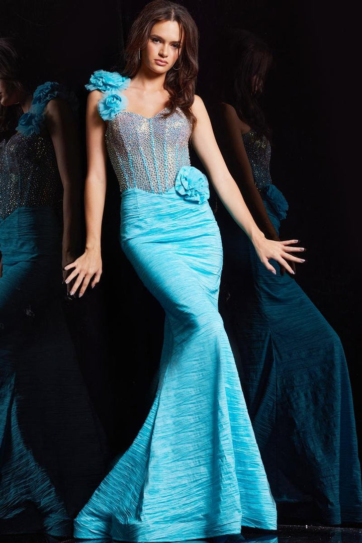 Jovani 37268 Turquoise Prom Dress