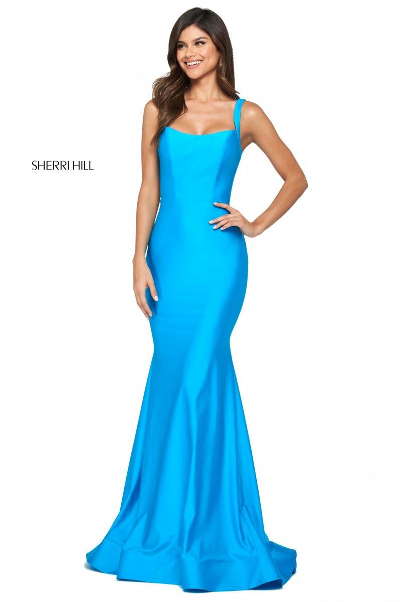 Sherri Hill 53906 Turquoise Prom Dress