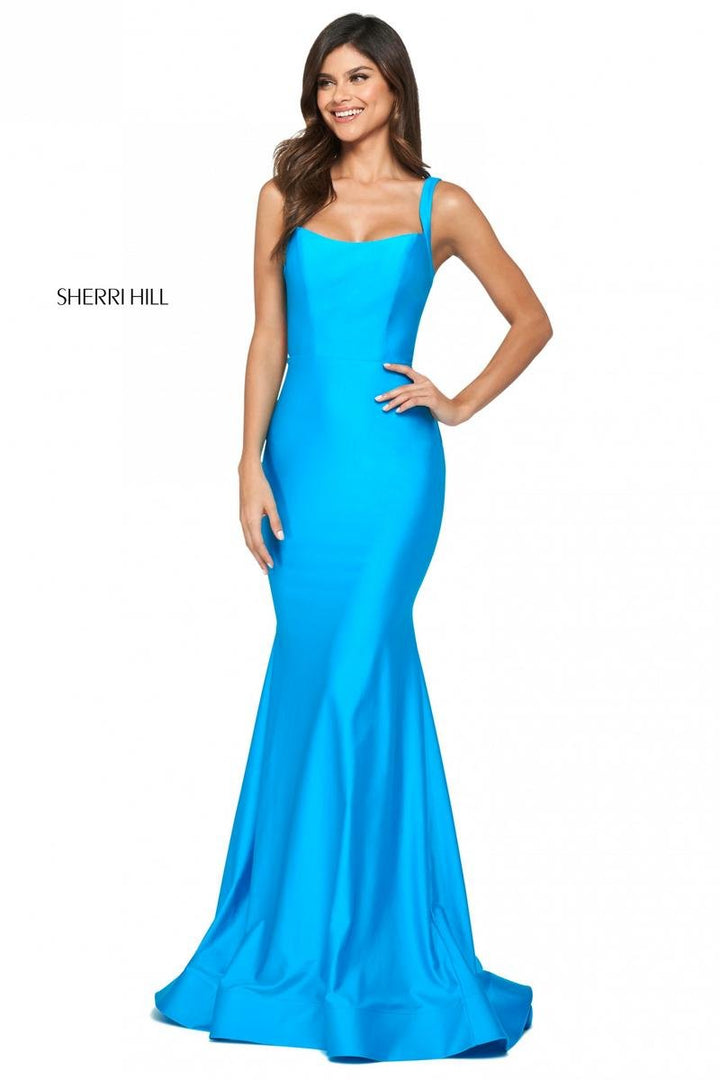 Sherri Hill 53906 Turquoise Prom Dress
