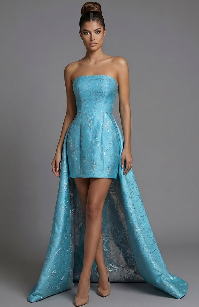 Jovani 51693 — Turquoise