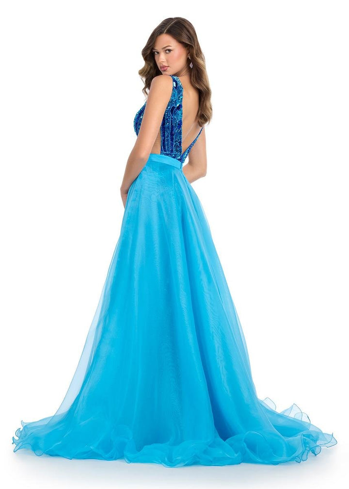 Ashley Lauren 1740 Turquoise Prom Dress