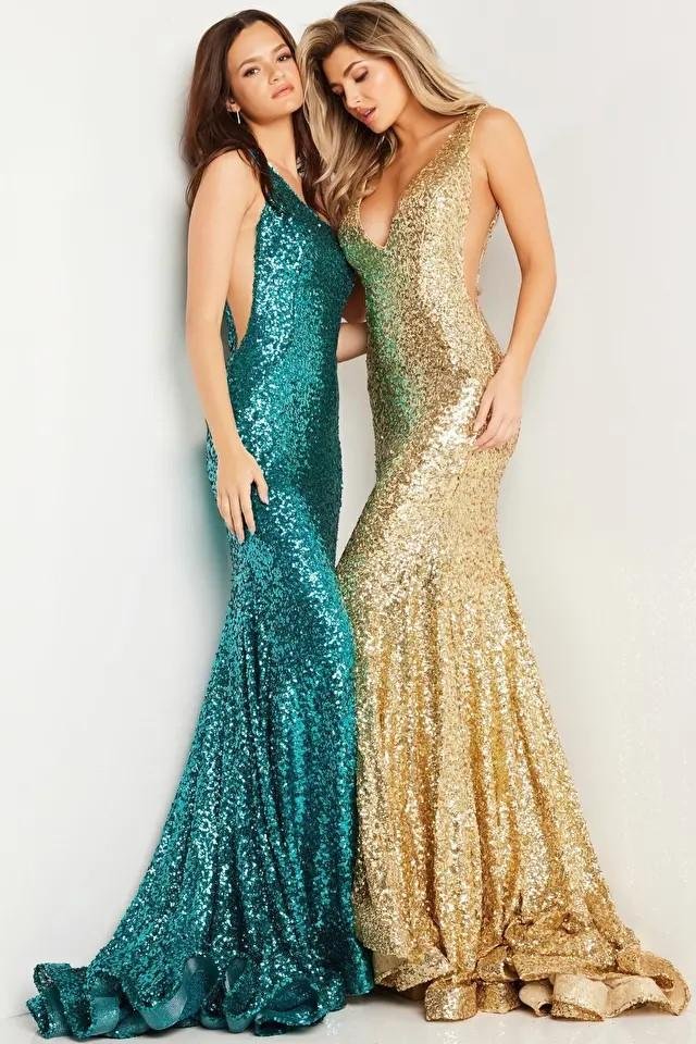 Jovani 23076 — Turquoise
