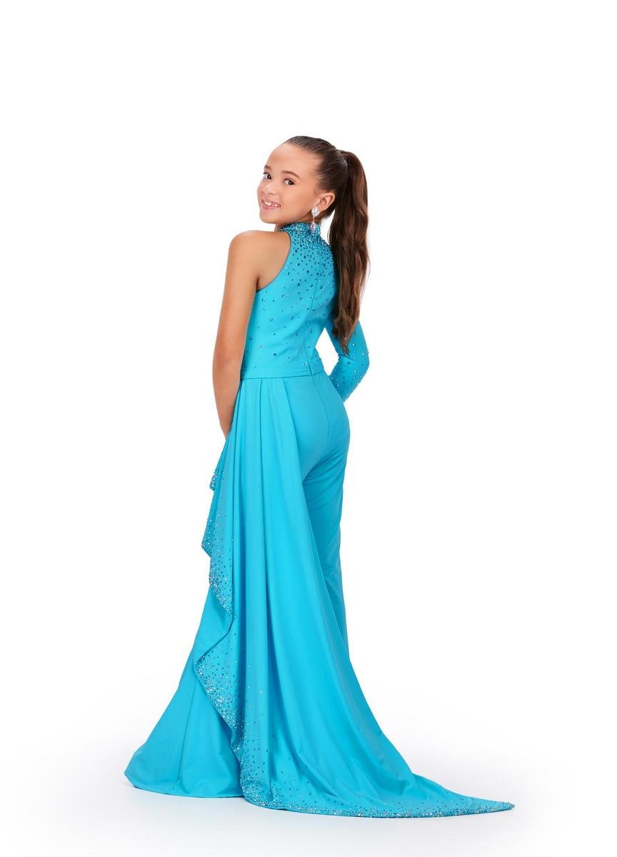 Ashley Lauren 8253 Turquoise Prom Dress