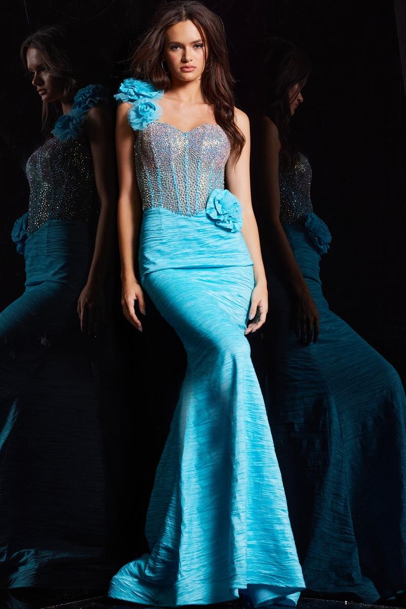 Jovani 37268 Turquoise Prom Dress