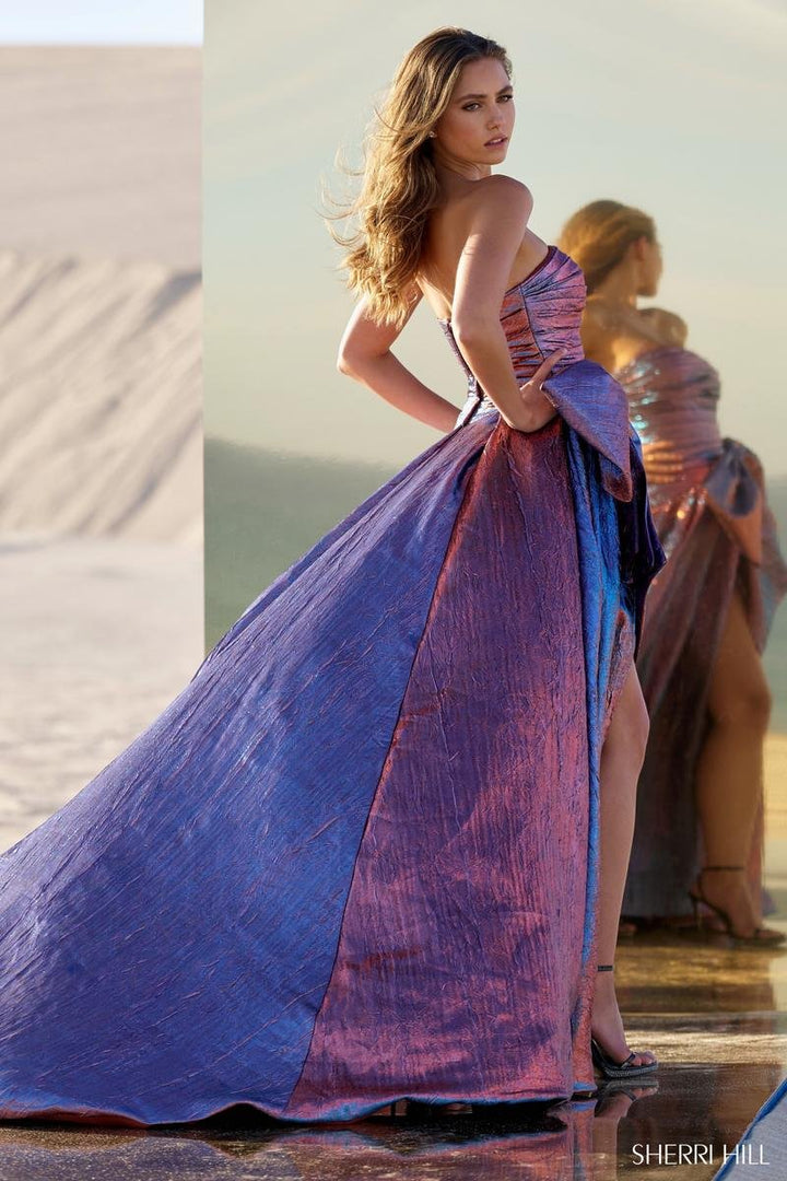 Sherri Hill 56850 — Turquoise/Coffee