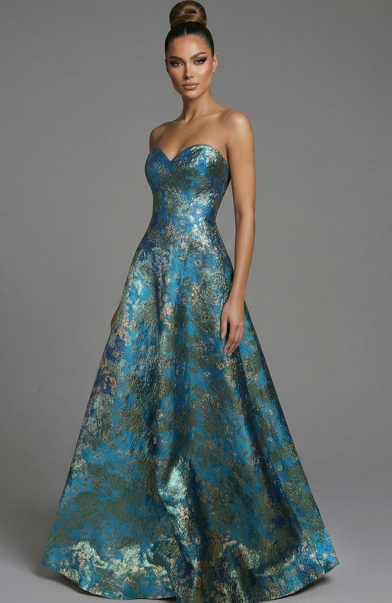 Jovani 51694 — Turquoise/Multi