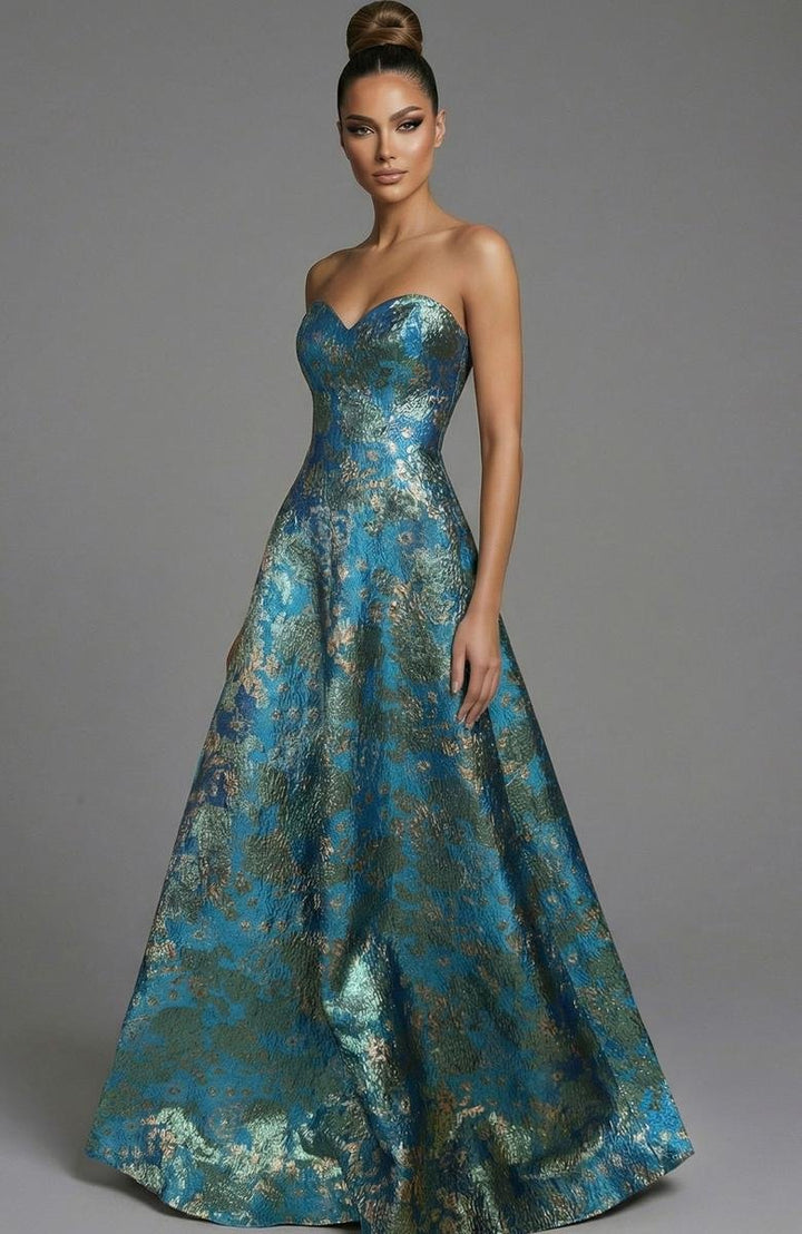Jovani 51694 — Turquoise/Multi