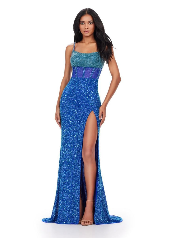 Ashley Lauren 11448 — Turquoise/Royal